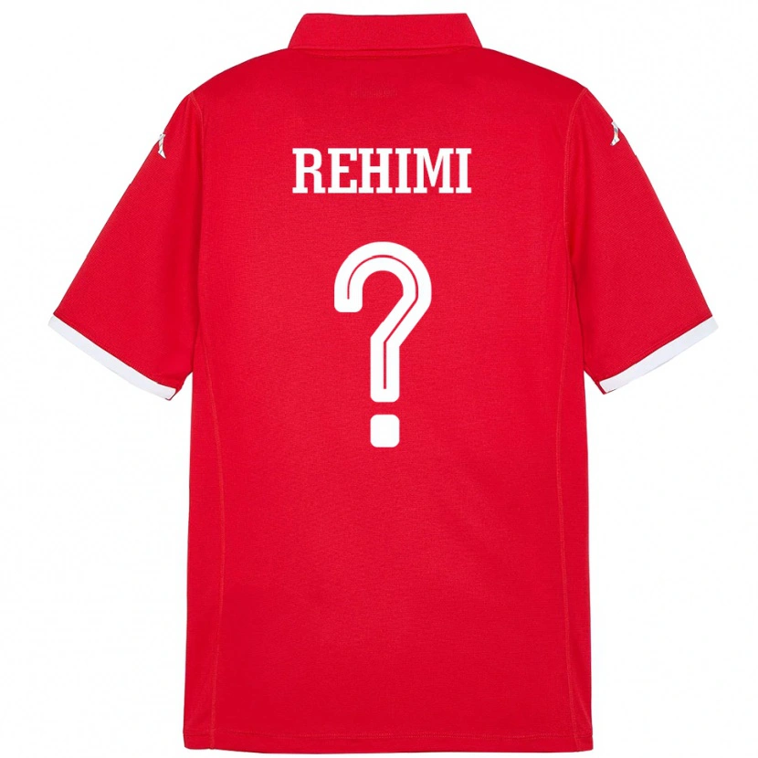 Danxen Kvinnor Tunisien Rayane Rehimi #0 Röd Hemmatröja Matchtröjor 24-26 Tröjor T-Tröja