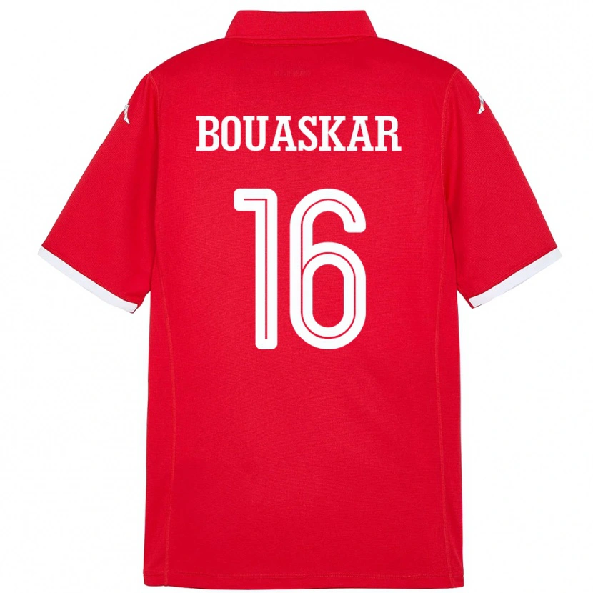 Danxen Kvinnor Tunisien Slim Bouaskar #16 Röd Hemmatröja Matchtröjor 24-26 Tröjor T-Tröja