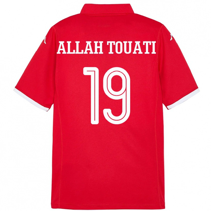 Danxen Kvinnor Tunisien Amen Allah Touati #19 Röd Hemmatröja Matchtröjor 24-26 Tröjor T-Tröja
