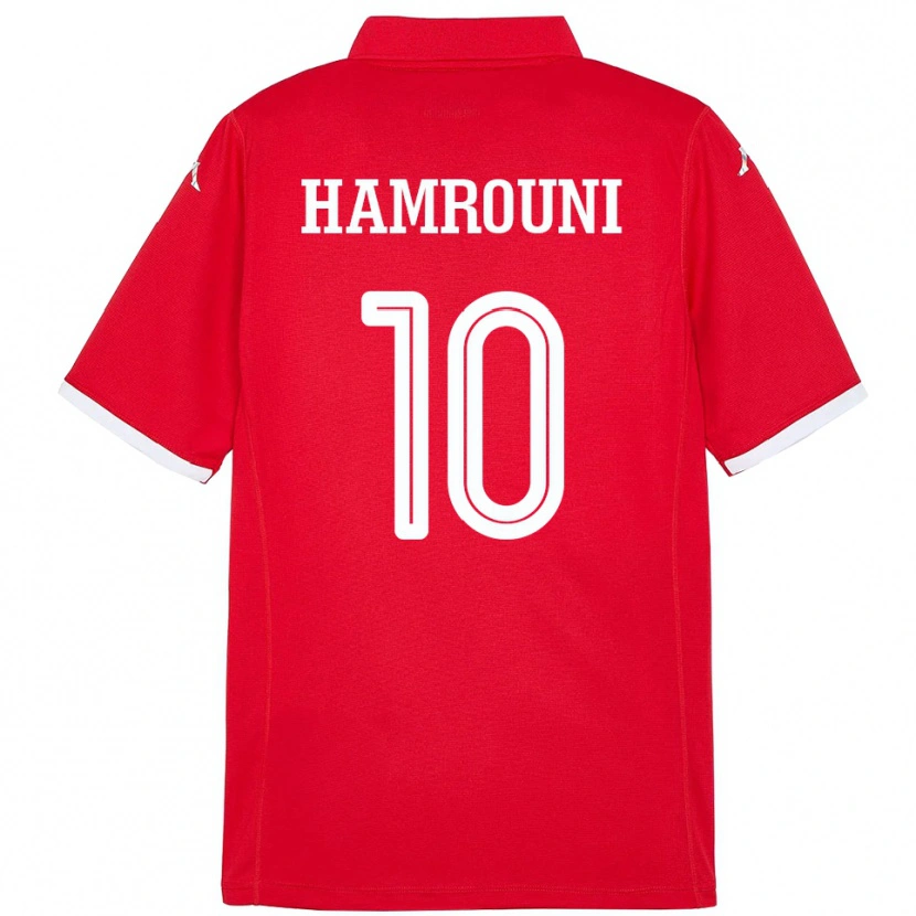 Danxen Kvinnor Tunisien Rayen Hamrouni #10 Röd Hemmatröja Matchtröjor 24-26 Tröjor T-Tröja