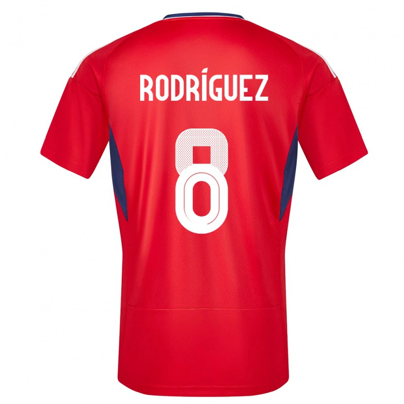 Danxen Kvinnor Costa Rica Bryson Rodríguez #8 Röd Hemmatröja Matchtröjor 24-26 Tröjor T-Tröja