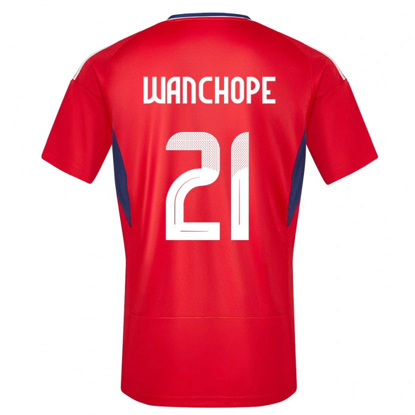 Danxen Kvinnor Costa Rica Matías Wanchope #21 Röd Hemmatröja Matchtröjor 24-26 Tröjor T-Tröja