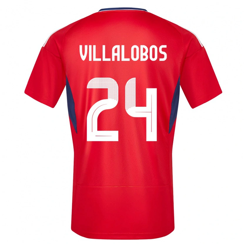Danxen Kvinnor Costa Rica Anthuan Villalobos #24 Röd Hemmatröja Matchtröjor 24-26 Tröjor T-Tröja