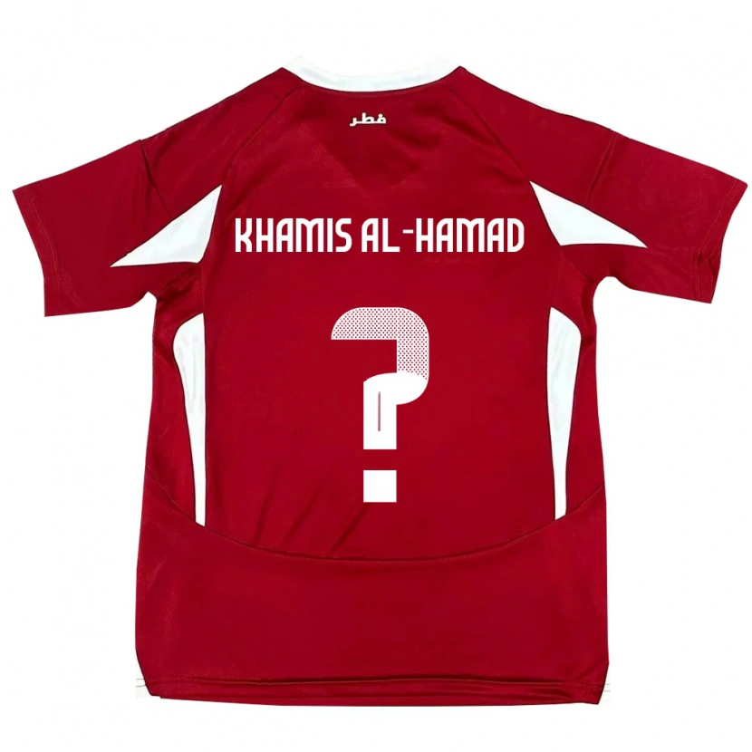 Danxen Kvinnor Qatar Saoud Khamis Al-Hamad #0 Röd Hemmatröja Matchtröjor 24-26 Tröjor T-Tröja