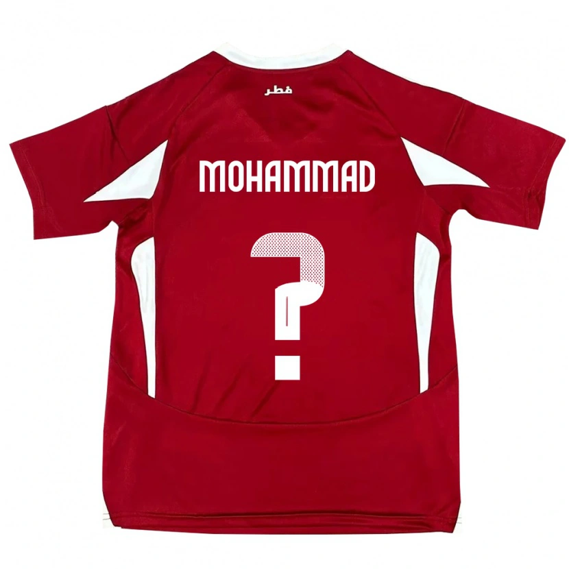 Danxen Kvinnor Qatar Khaled Mohammad #0 Röd Hemmatröja Matchtröjor 24-26 Tröjor T-Tröja