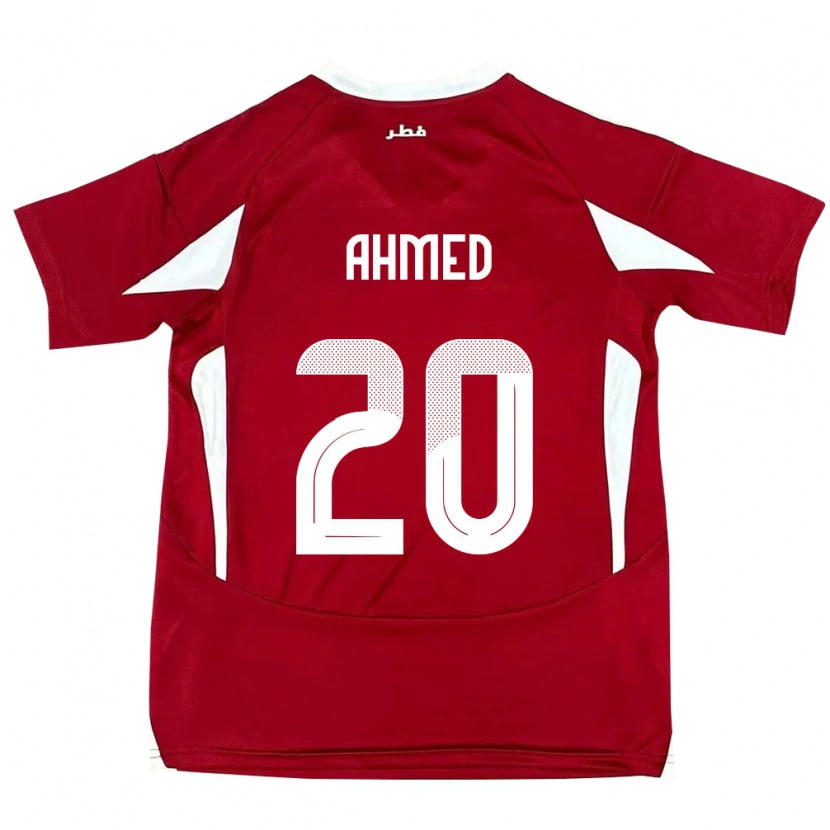 Danxen Kvinnor Qatar Ahmed Fadel Hasaba #20 Röd Hemmatröja Matchtröjor 24-26 Tröjor T-Tröja