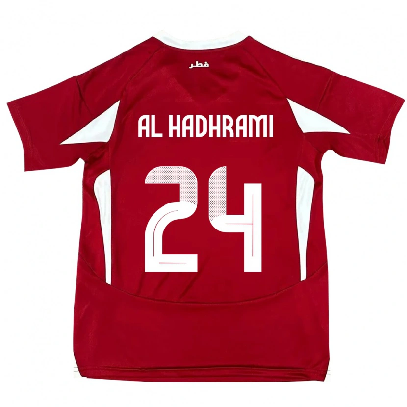 Danxen Kvinnor Qatar Naif Abdulraheem Al Hadhrami #24 Röd Hemmatröja Matchtröjor 24-26 Tröjor T-Tröja
