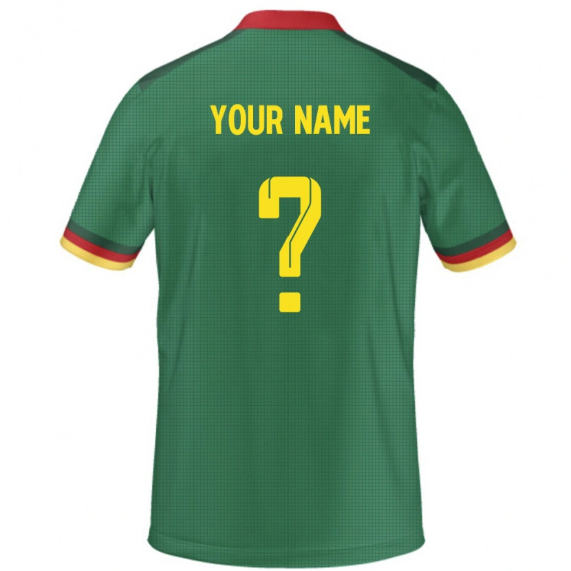 Danxen Kvinnor Kamerun Ditt Namn #0 Grön Hemmatröja Matchtröjor 24-26 Tröjor T-Tröja