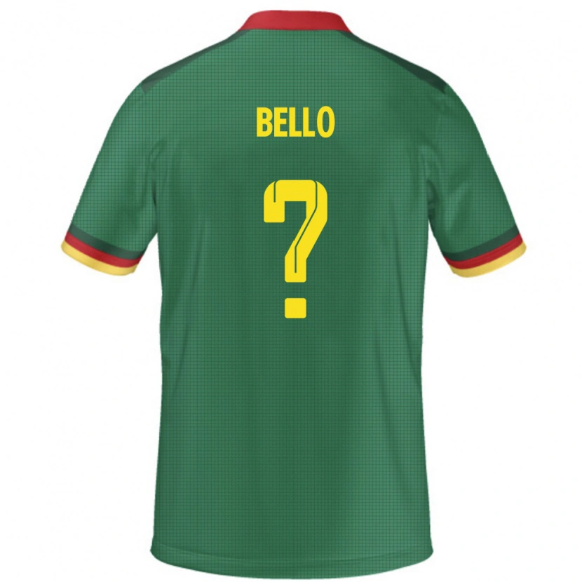 Danxen Kvinnor Kamerun Karim Bello #0 Grön Hemmatröja Matchtröjor 24-26 Tröjor T-Tröja