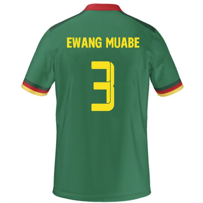 Danxen Kvinnor Kamerun Ebong Ewang Muabe #3 Grön Hemmatröja Matchtröjor 24-26 Tröjor T-Tröja