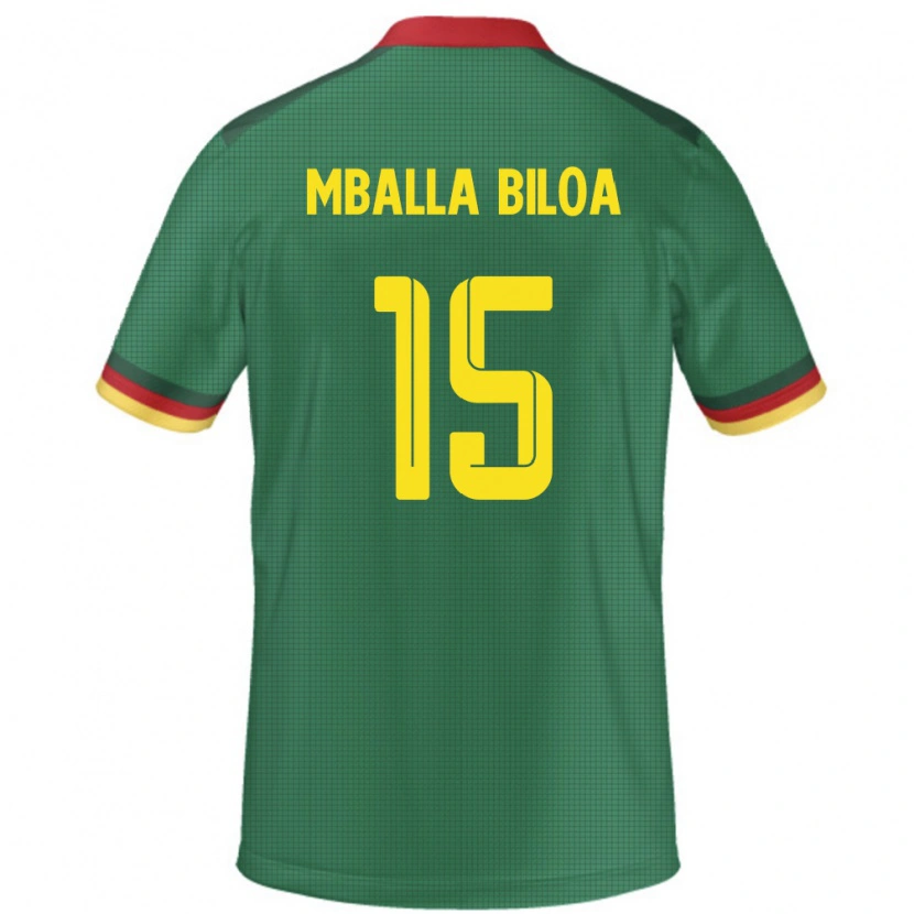 Danxen Kvinnor Kamerun Jules Victor Mballa Biloa #15 Grön Hemmatröja Matchtröjor 24-26 Tröjor T-Tröja