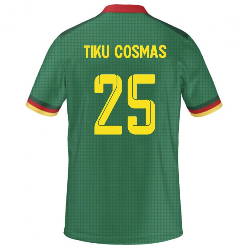 Danxen Kvinnor Kamerun Ayuck Tiku Cosmas #25 Grön Hemmatröja Matchtröjor 24-26 Tröjor T-Tröja