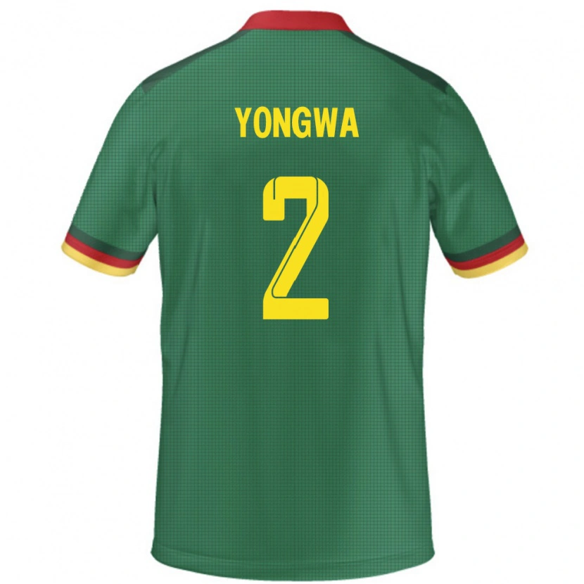 Danxen Kvinnor Kamerun Darlin Yongwa #2 Grön Hemmatröja Matchtröjor 24-26 Tröjor T-Tröja