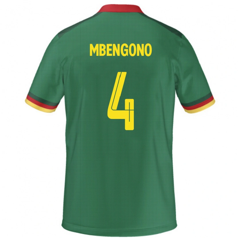 Danxen Kvinnor Kamerun Catherine Mbengono #4 Grön Hemmatröja Matchtröjor 24-26 Tröjor T-Tröja