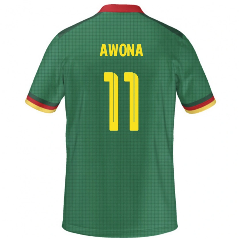 Danxen Kvinnor Kamerun Aurelle Awona #11 Grön Hemmatröja Matchtröjor 24-26 Tröjor T-Tröja