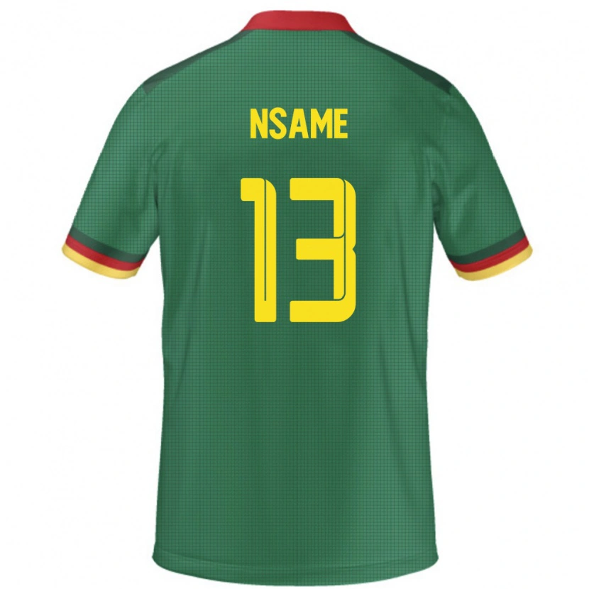 Danxen Kvinnor Kamerun Jean-Pierre Nsame #13 Grön Hemmatröja Matchtröjor 24-26 Tröjor T-Tröja