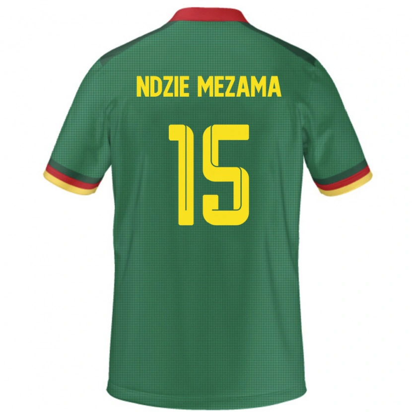 Danxen Kvinnor Kamerun Fabrice Ndzie Mezama #15 Grön Hemmatröja Matchtröjor 24-26 Tröjor T-Tröja