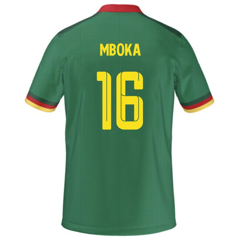 Danxen Kvinnor Kamerun Devis Epassy Mboka #16 Grön Hemmatröja Matchtröjor 24-26 Tröjor T-Tröja