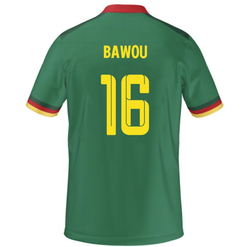 Danxen Kvinnor Kamerun Ange Bawou #16 Grön Hemmatröja Matchtröjor 24-26 Tröjor T-Tröja