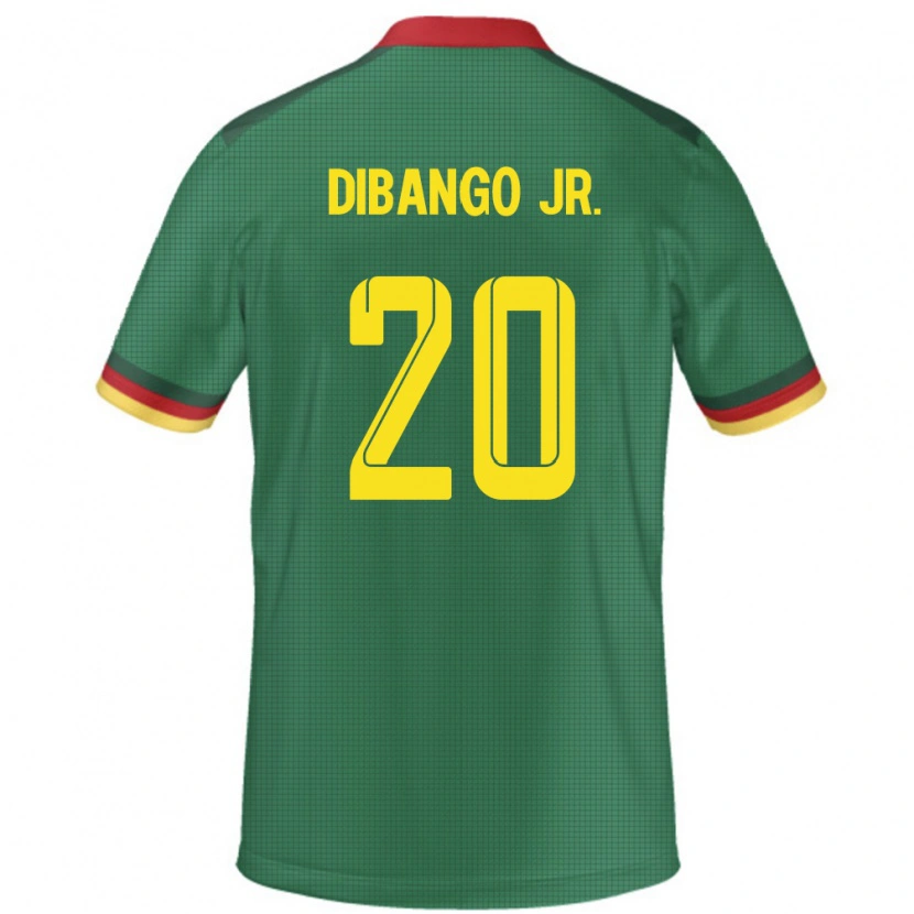 Danxen Kvinnor Kamerun Yvan Dibango #20 Grön Hemmatröja Matchtröjor 24-26 Tröjor T-Tröja