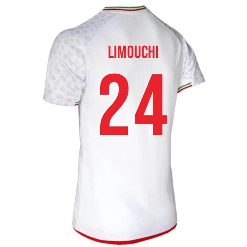 Danxen Kvinnor Iran Mehdi Limouchi #24 Vit Hemmatröja Matchtröjor 24-26 Tröjor T-Tröja