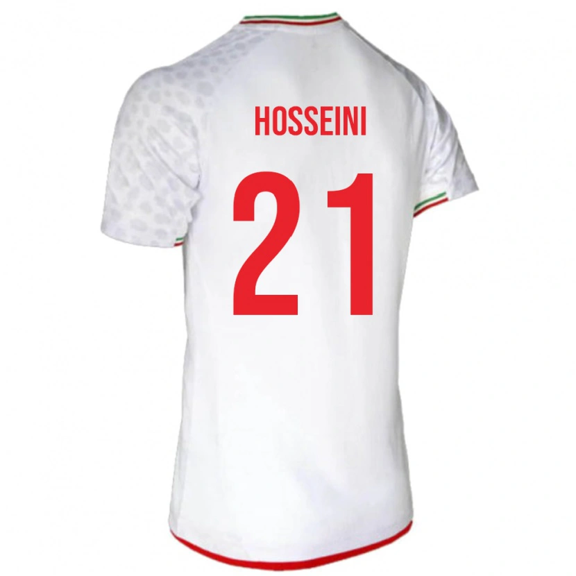 Danxen Kvinnor Iran Majid Hosseini #21 Vit Hemmatröja Matchtröjor 24-26 Tröjor T-Tröja