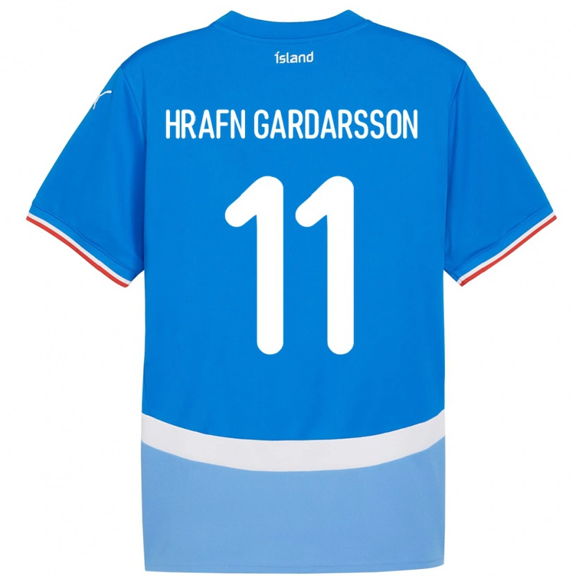 Danxen Kvinnor Island Bjarki Hrafn Gardarsson #11 Blå Hemmatröja Matchtröjor 24-26 Tröjor T-Tröja