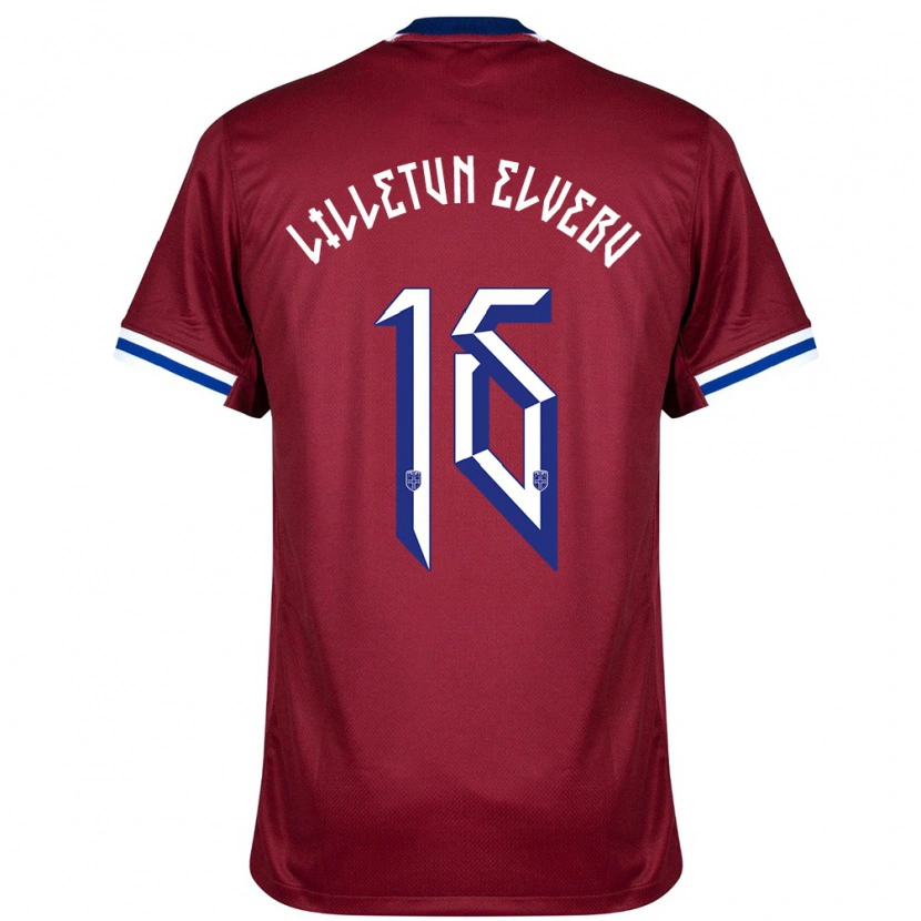 Danxen Kvinnor Norge Aleksander Lilletun Elvebu #16 Röd Blå Vit Hemmatröja Matchtröjor 24-26 Tröjor T-Tröja