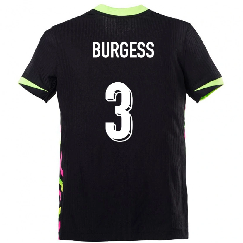 Danxen Kvinnor Australien Cameron Burgess #3 Mörkblå Bortatröja Matchtröjor 24-26 Tröjor T-Tröja