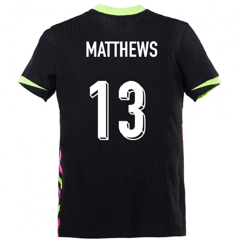 Danxen Kvinnor Australien Hayden Matthews #13 Mörkblå Bortatröja Matchtröjor 24-26 Tröjor T-Tröja
