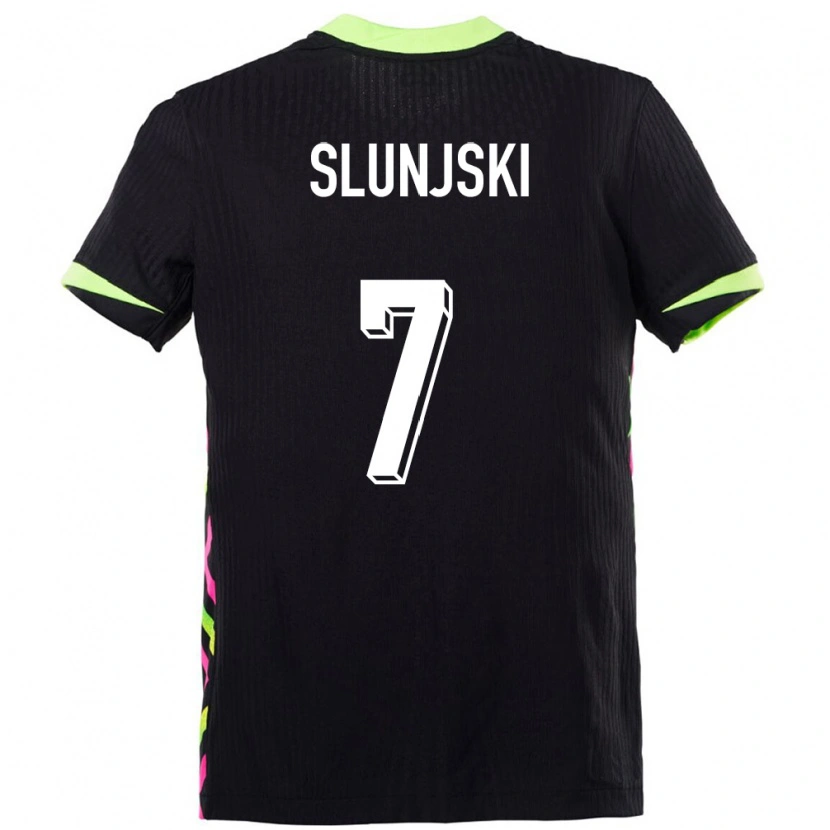 Danxen Kvinnor Australien Noah Slunjski #7 Mörkblå Bortatröja Matchtröjor 24-26 Tröjor T-Tröja