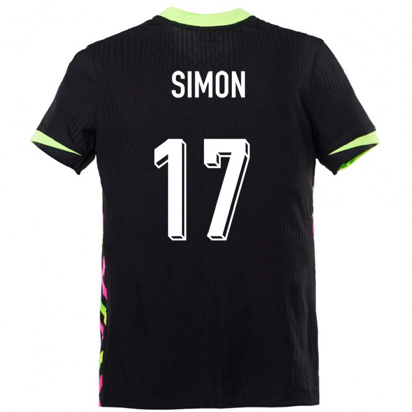 Danxen Kvinnor Australien Kyah Simon #17 Mörkblå Bortatröja Matchtröjor 24-26 Tröjor T-Tröja