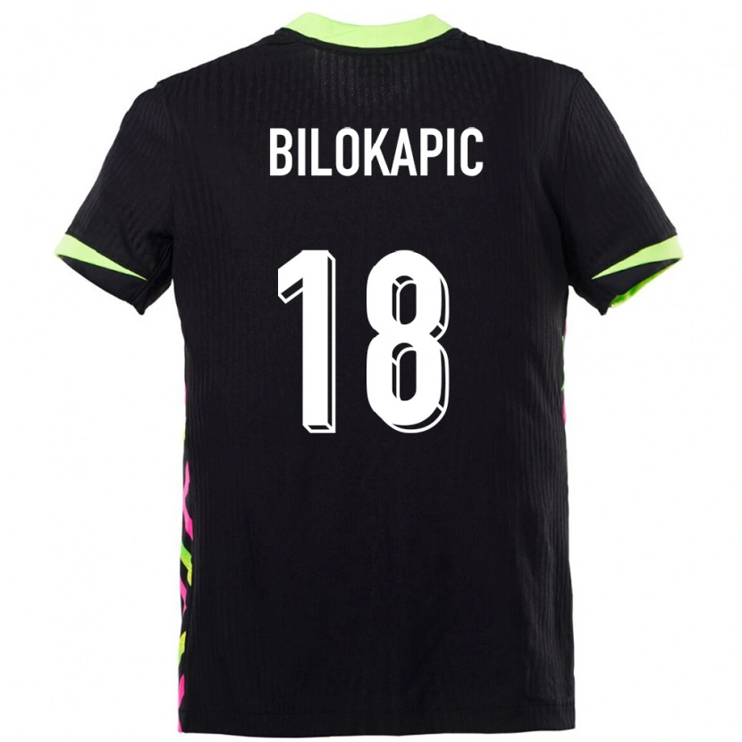 Danxen Kvinnor Australien Nicholas Bilokapic #18 Mörkblå Bortatröja Matchtröjor 24-26 Tröjor T-Tröja