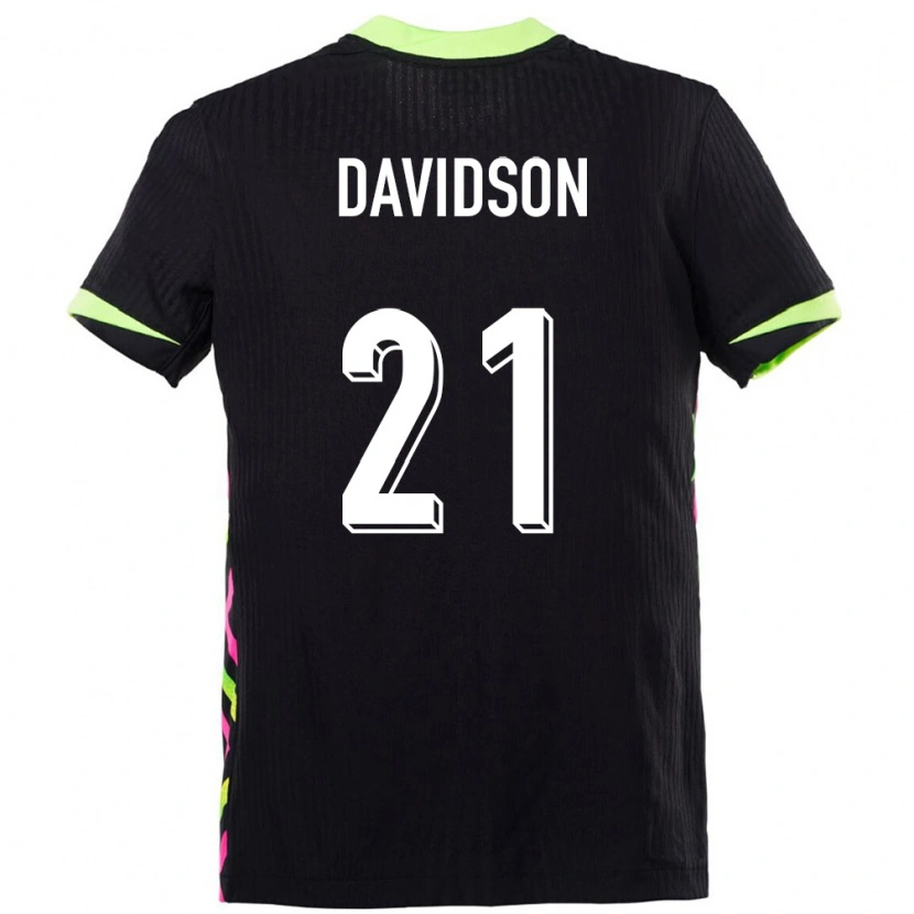 Danxen Kvinnor Australien Jason Davidson #21 Mörkblå Bortatröja Matchtröjor 24-26 Tröjor T-Tröja