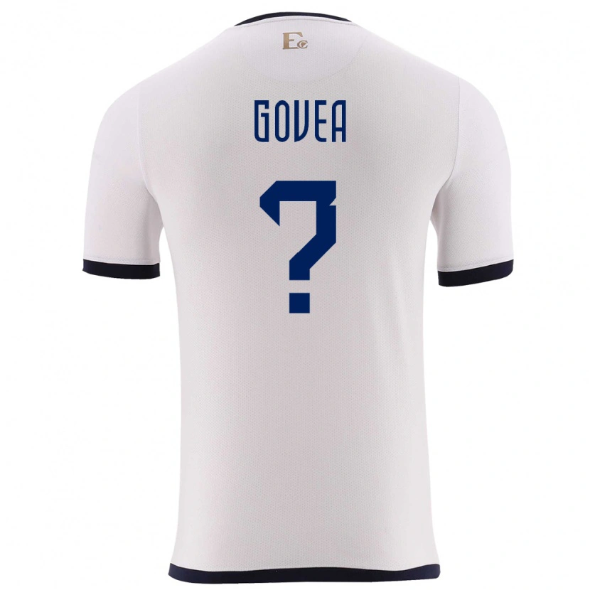 Danxen Kvinnor Ecuador Aimar Govea #0 Vit Bortatröja Matchtröjor 24-26 Tröjor T-Tröja