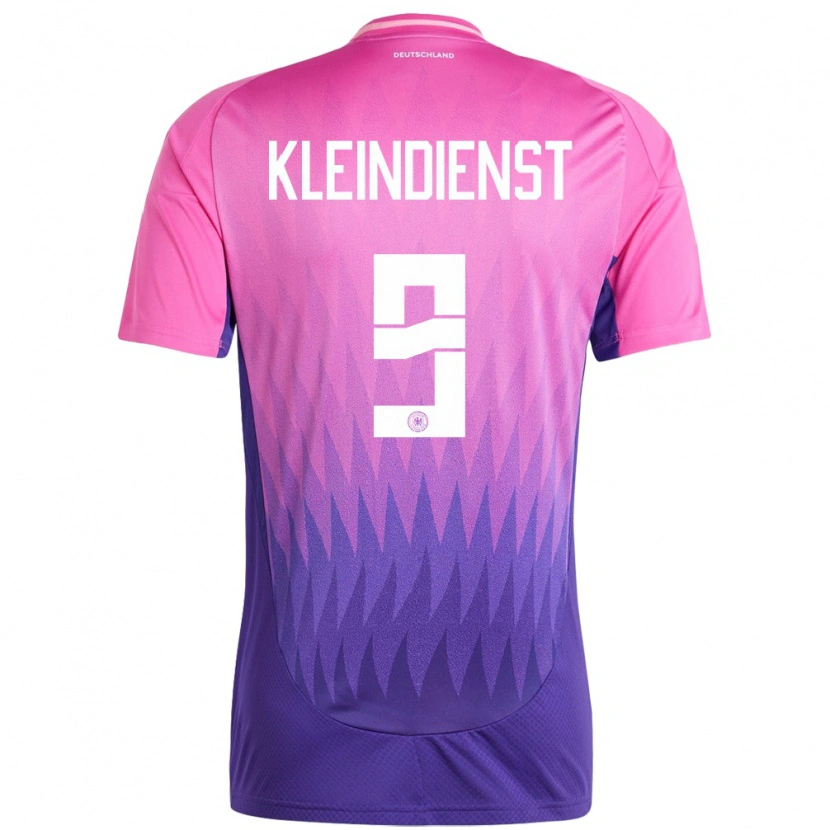 Danxen Kvinnor Tyskland Tim Kleindienst #9 Rosa Lila Bortatröja Matchtröjor 24-26 Tröjor T-Tröja