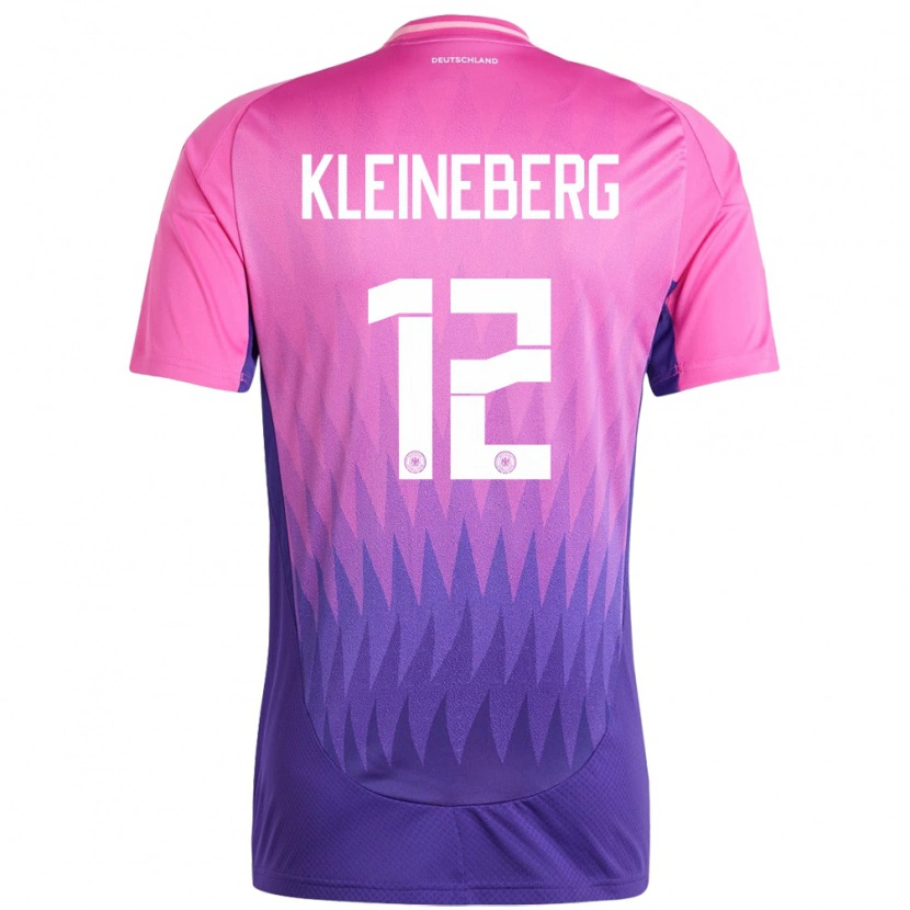 Danxen Kvinnor Tyskland Philip Kleineberg #12 Rosa Lila Bortatröja Matchtröjor 24-26 Tröjor T-Tröja