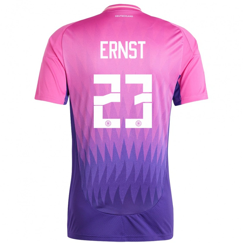 Danxen Kvinnor Tyskland Tjark Ernst #23 Rosa Lila Bortatröja Matchtröjor 24-26 Tröjor T-Tröja