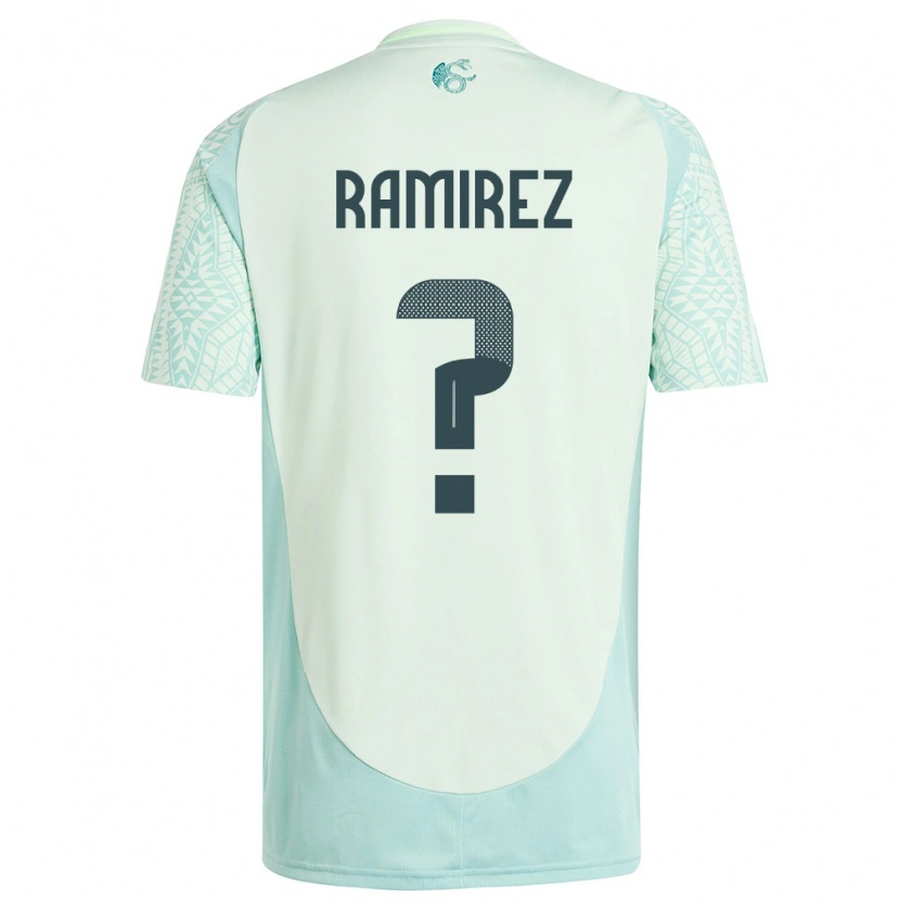 Danxen Kvinnor Mexiko Leonardo Ramirez #0 Linne Grön Bortatröja Matchtröjor 24-26 Tröjor T-Tröja
