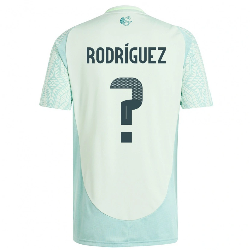 Danxen Kvinnor Mexiko Bryan Rodríguez #0 Linne Grön Bortatröja Matchtröjor 24-26 Tröjor T-Tröja
