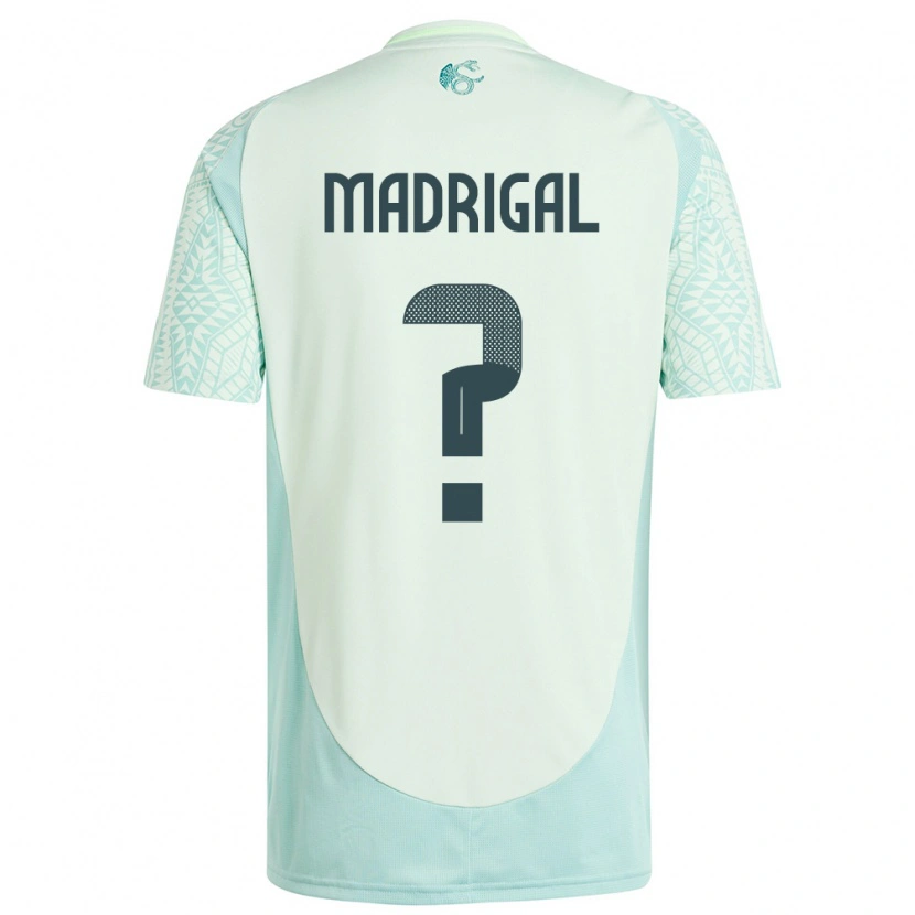 Danxen Kvinnor Mexiko David Madrigal #0 Linne Grön Bortatröja Matchtröjor 24-26 Tröjor T-Tröja