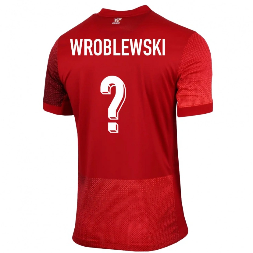 Danxen Kvinnor Polen Michal Wroblewski #0 Röd Bortatröja Matchtröjor 24-26 Tröjor T-Tröja