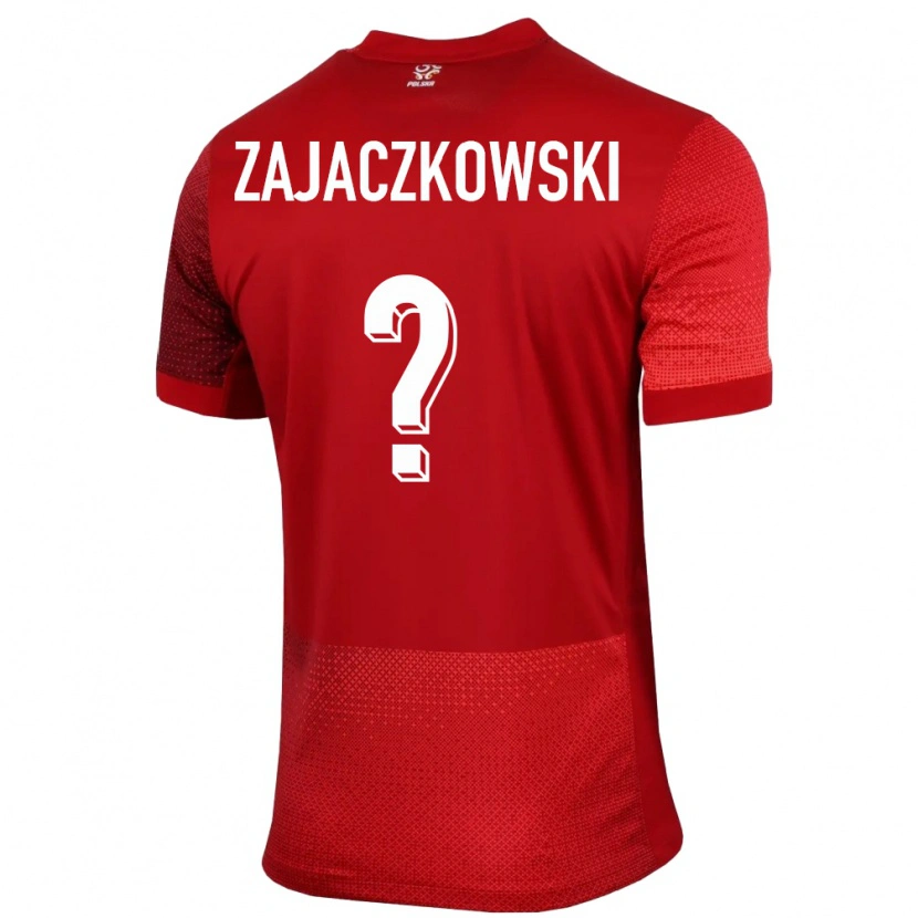 Danxen Kvinnor Polen Lukasz Zajaczkowski #0 Röd Bortatröja Matchtröjor 24-26 Tröjor T-Tröja