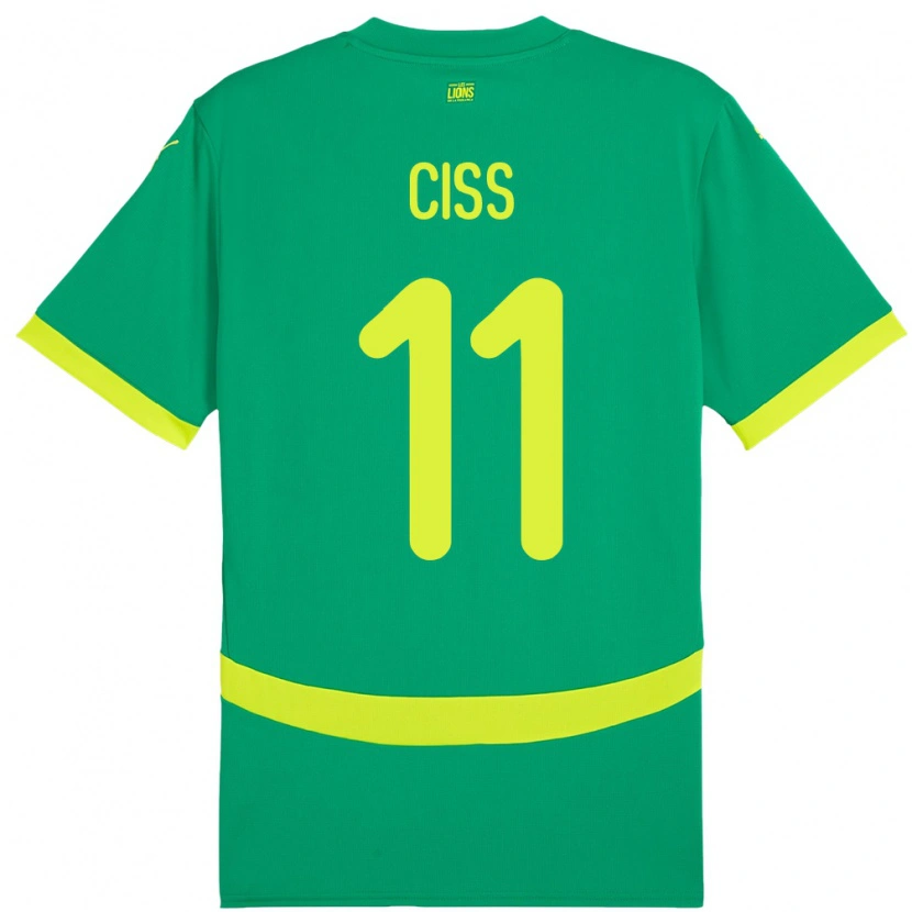 Danxen Kvinnor Senegal Pathé Ciss #11 Grön Bortatröja Matchtröjor 24-26 Tröjor T-Tröja