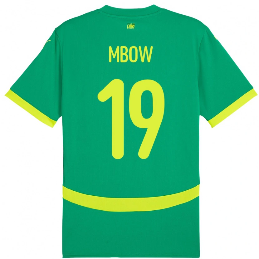 Danxen Kvinnor Senegal Mapenda Mbow #19 Grön Bortatröja Matchtröjor 24-26 Tröjor T-Tröja