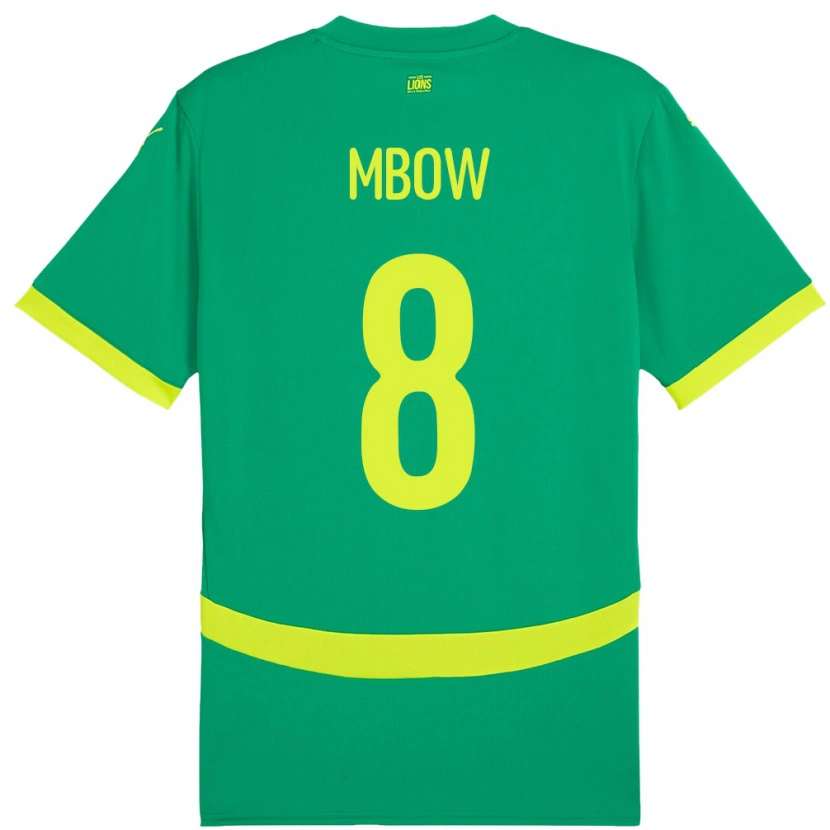 Danxen Kvinnor Senegal Mamadou Mbow #8 Grön Bortatröja Matchtröjor 24-26 Tröjor T-Tröja