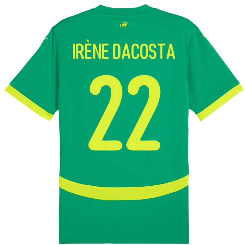 Danxen Kvinnor Senegal Gladys Irene Dacosta #22 Grön Bortatröja Matchtröjor 24-26 Tröjor T-Tröja
