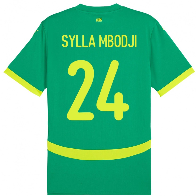 Danxen Kvinnor Senegal Coumba Sylla Mbodji #24 Grön Bortatröja Matchtröjor 24-26 Tröjor T-Tröja