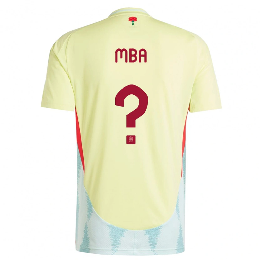 Danxen Kvinnor Spanien Ruslan Mba #0 Gul Bortatröja Matchtröjor 24-26 Tröjor T-Tröja