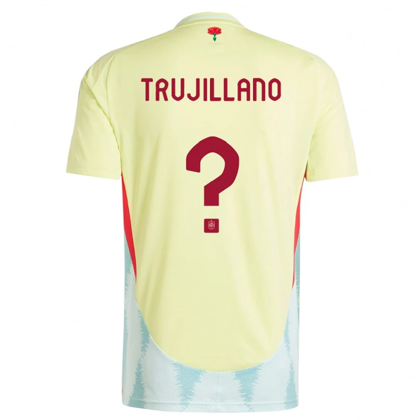Danxen Kvinnor Spanien Guillermo Trujillano #0 Gul Bortatröja Matchtröjor 24-26 Tröjor T-Tröja